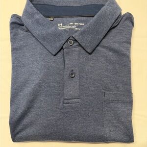 Under‎ Armour Men's Navy Heather Performance Polo